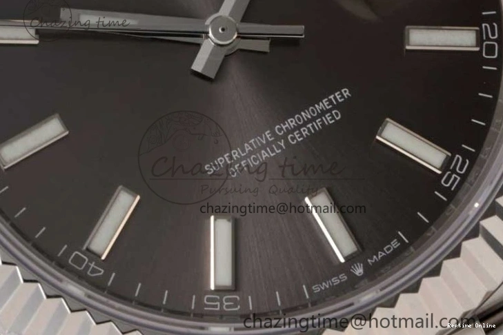 0219 Trendsetting DateJust 41 126334 ZF 1:1 Best Edition 904L Steel Gray Dial Stick Marker on Jubilee Bracelet A 2372